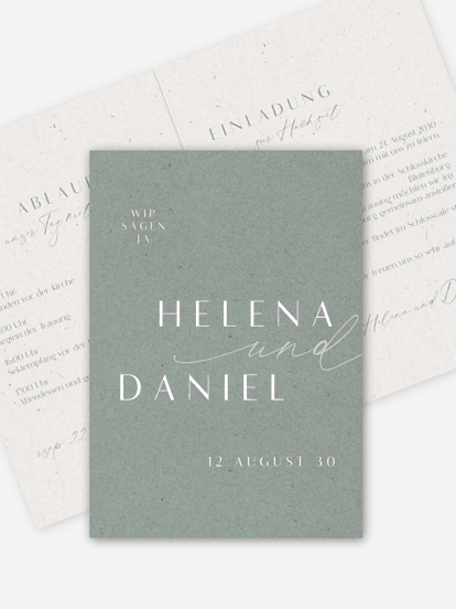 Hochzeitseinladung Romance Letters