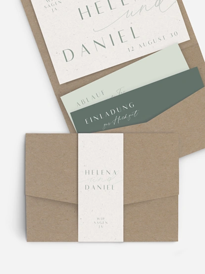 Hochzeitseinladung Romance Letters