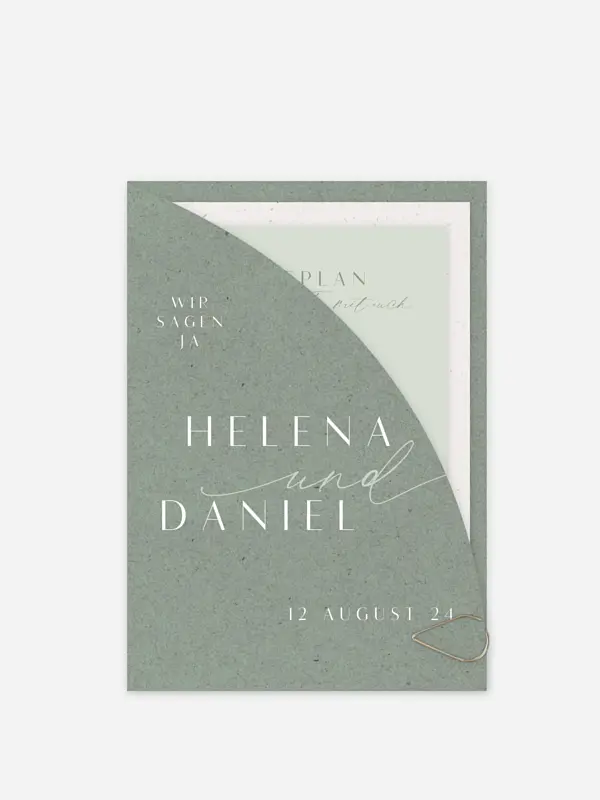 Hochzeitseinladung Romance Letters