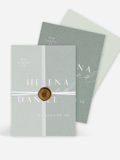 Hochzeitseinladung Romance Letters