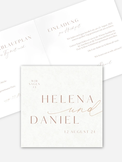 Hochzeitseinladung Romance Letters