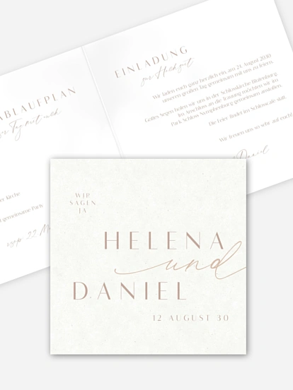 Hochzeitseinladung Romance Letters