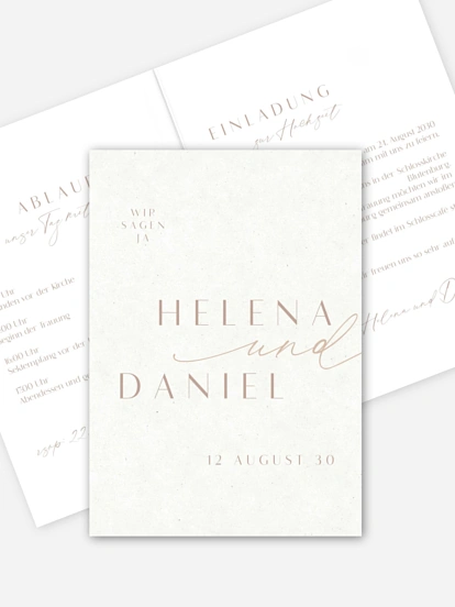 Hochzeitseinladung Romance Letters