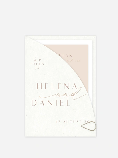 Hochzeitseinladung Romance Letters