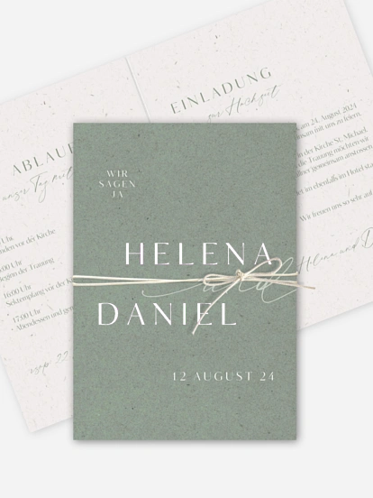Hochzeitseinladung Romance Letters