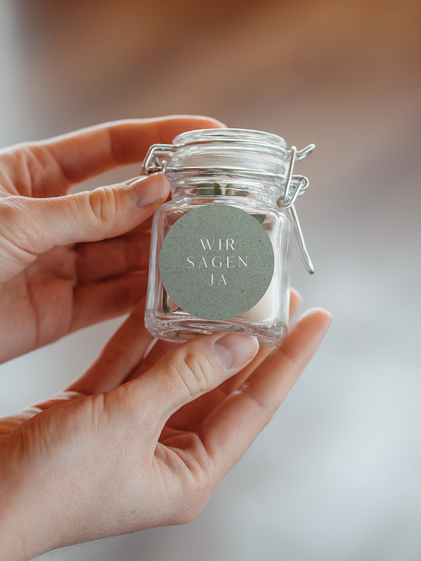 Geschenkaufkleber Hochzeit Romance Letters