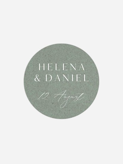 Geschenkaufkleber Hochzeit Romance Letters