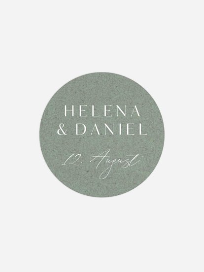 Geschenkaufkleber Hochzeit Romance Letters