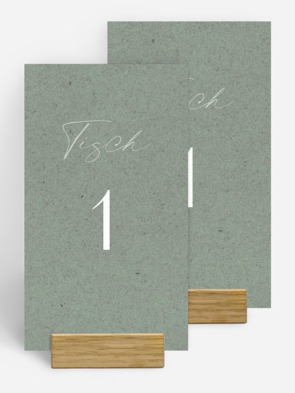 Tischnummer Romance Letters