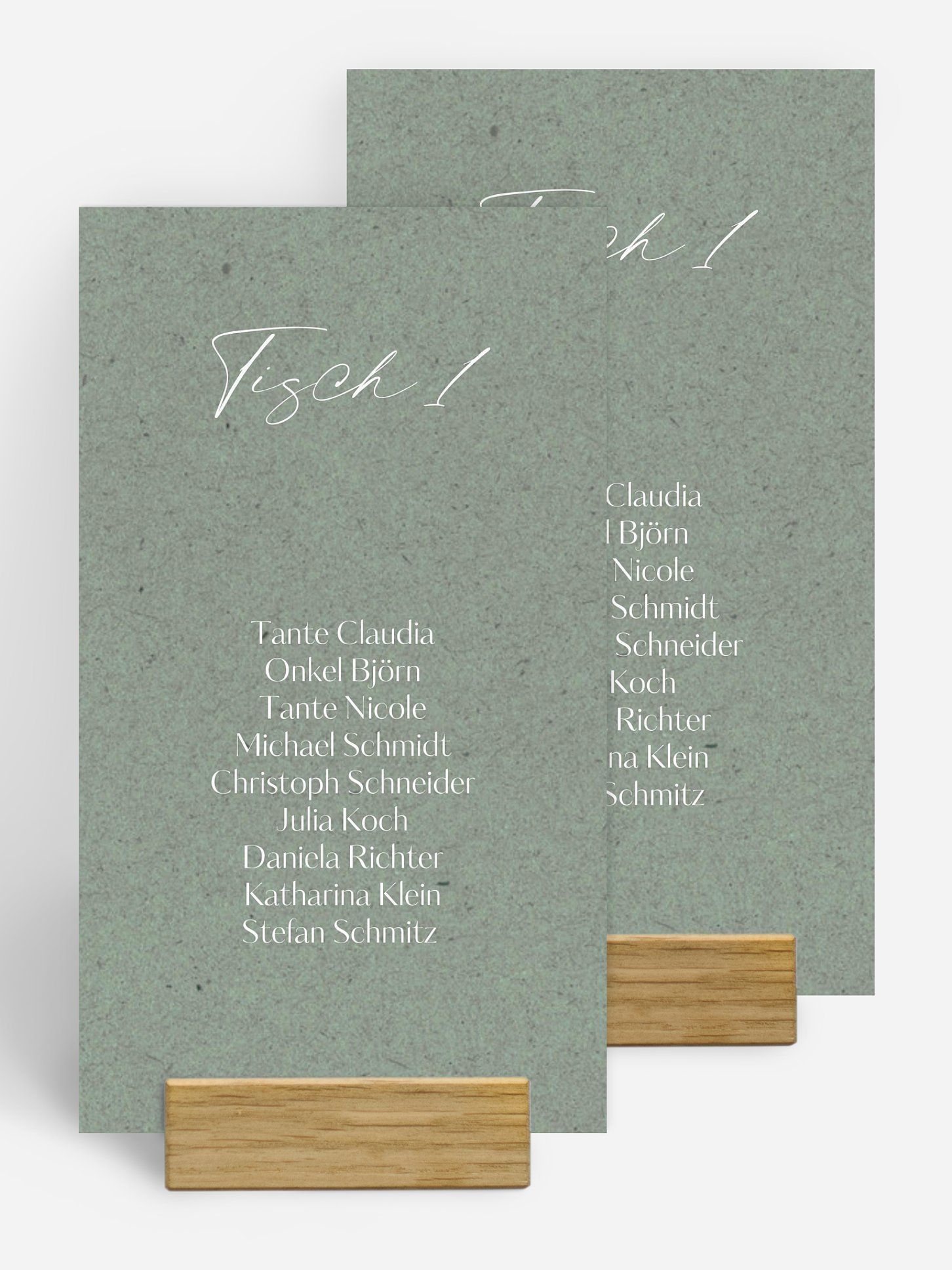 Gruppentischkarte Romance Letters