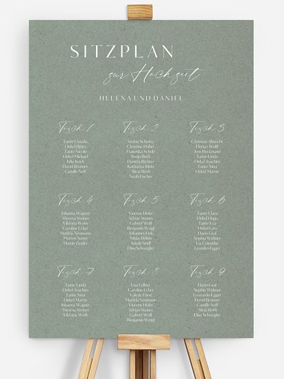 Sitzplan Plakat Romance Letters
