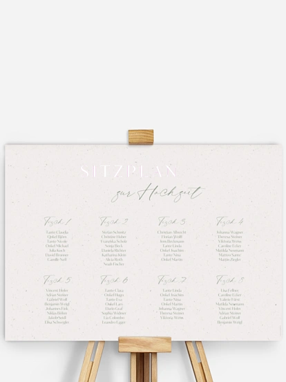 Sitzplan Plakat Romance Letters