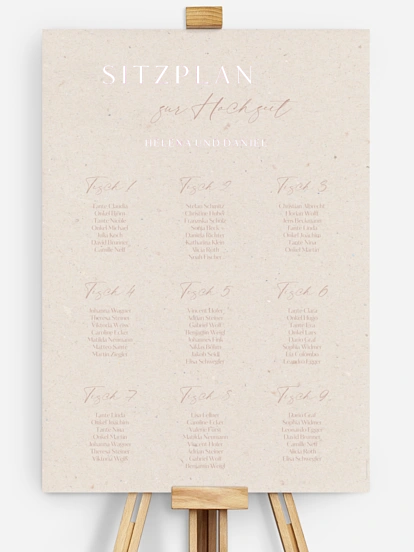 Sitzplan Plakat Romance Letters