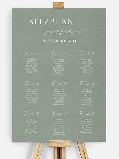 Sitzplan Plakat Romance Letters