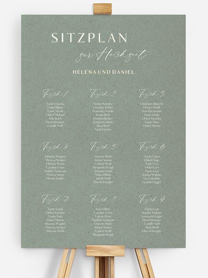 Sitzplan Plakat Romance Letters