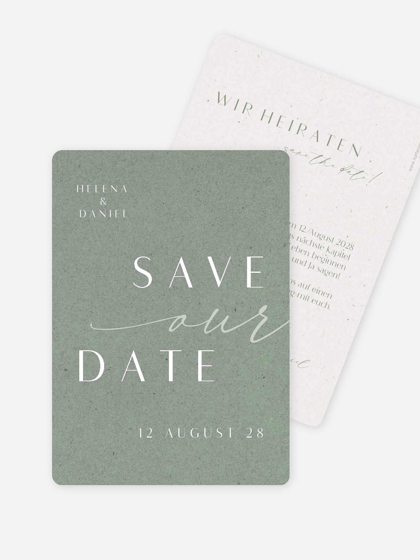 Save-the-Date Karte Romance Letters