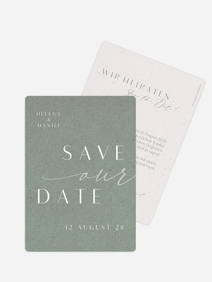 Save-the-Date Karte Romance Letters