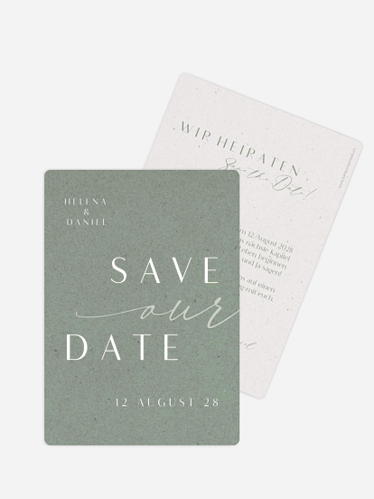 Save-the-Date Karte Romance Letters
