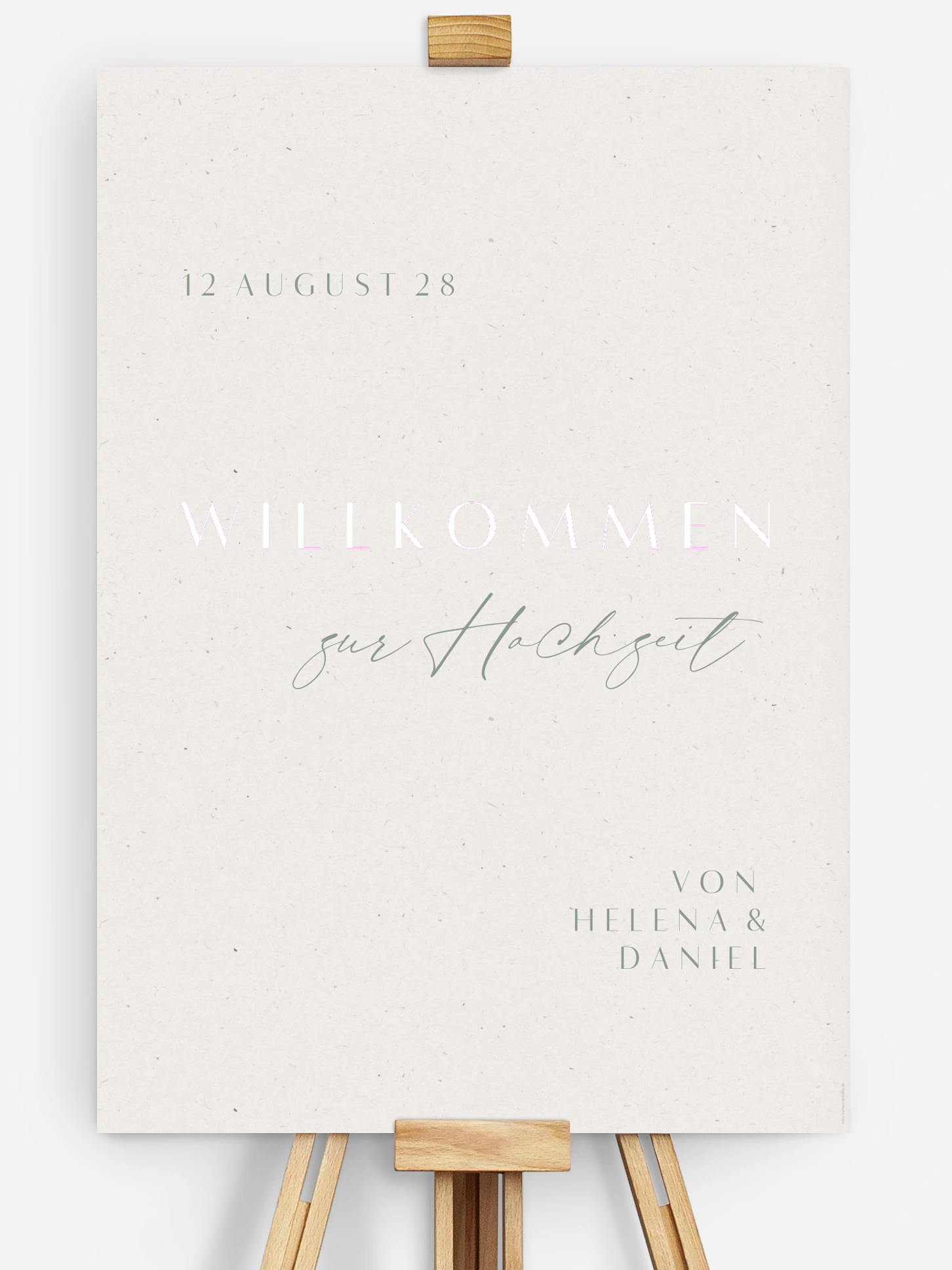 Willkommensschild Romance Letters