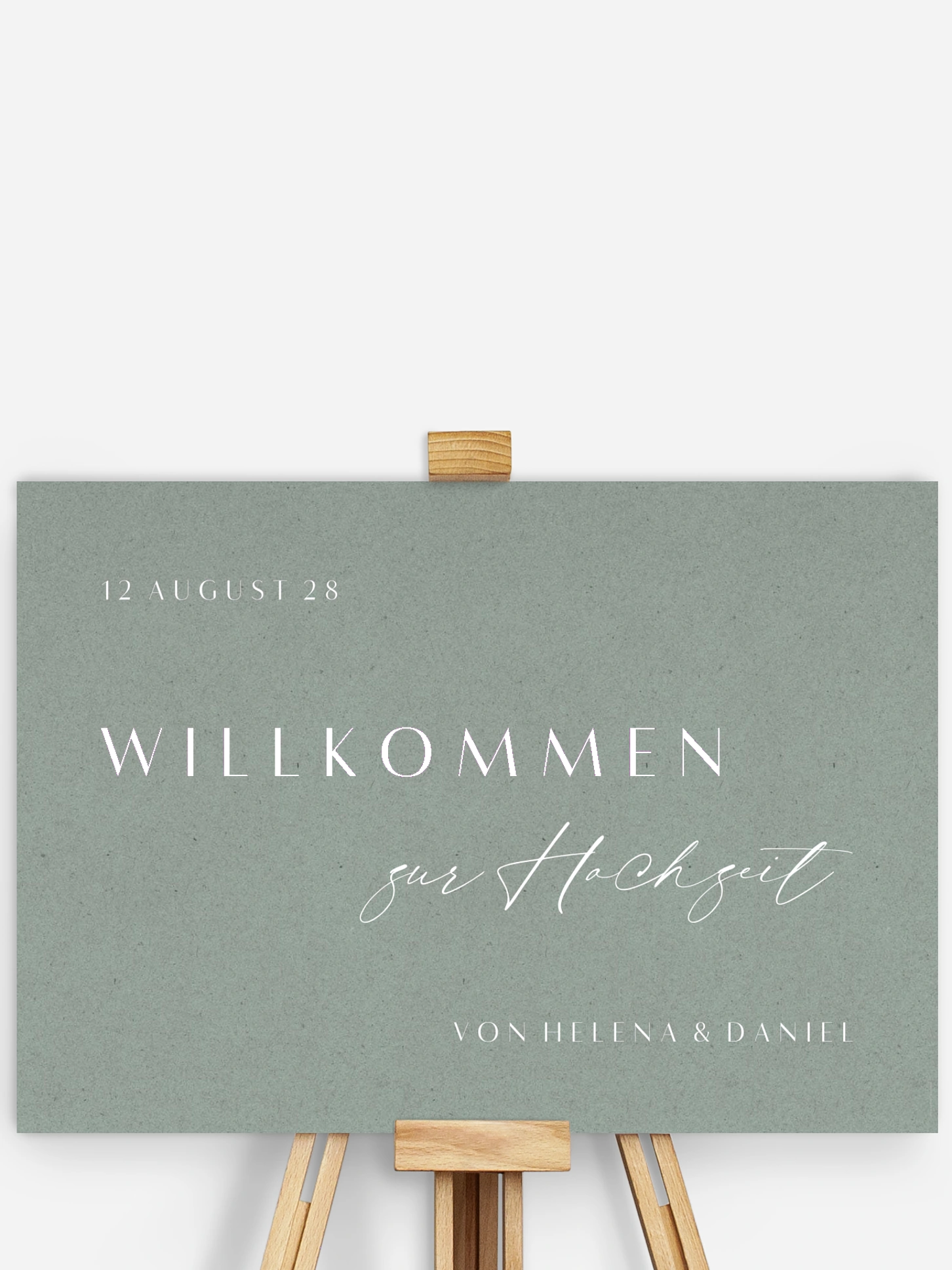 Willkommensschild Romance Letters