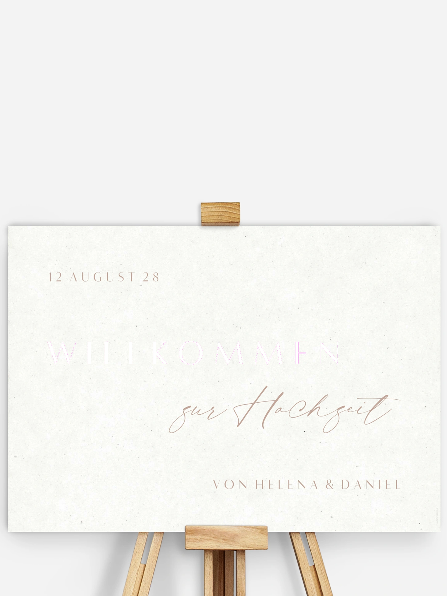 Willkommensschild Romance Letters