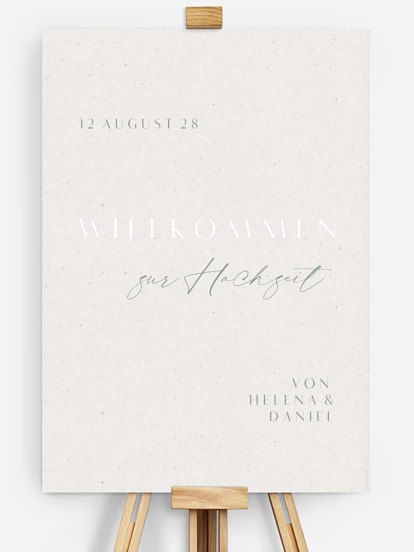Willkommensschild Romance Letters