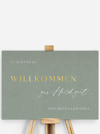 Willkommensschild Romance Letters