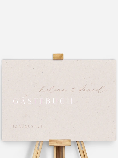 Gästebuch Poster Romance Letters
