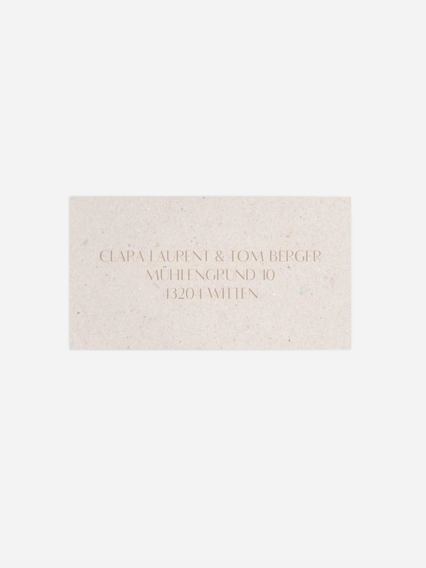 Empfängeraufkleber Hochzeit Romance Letters