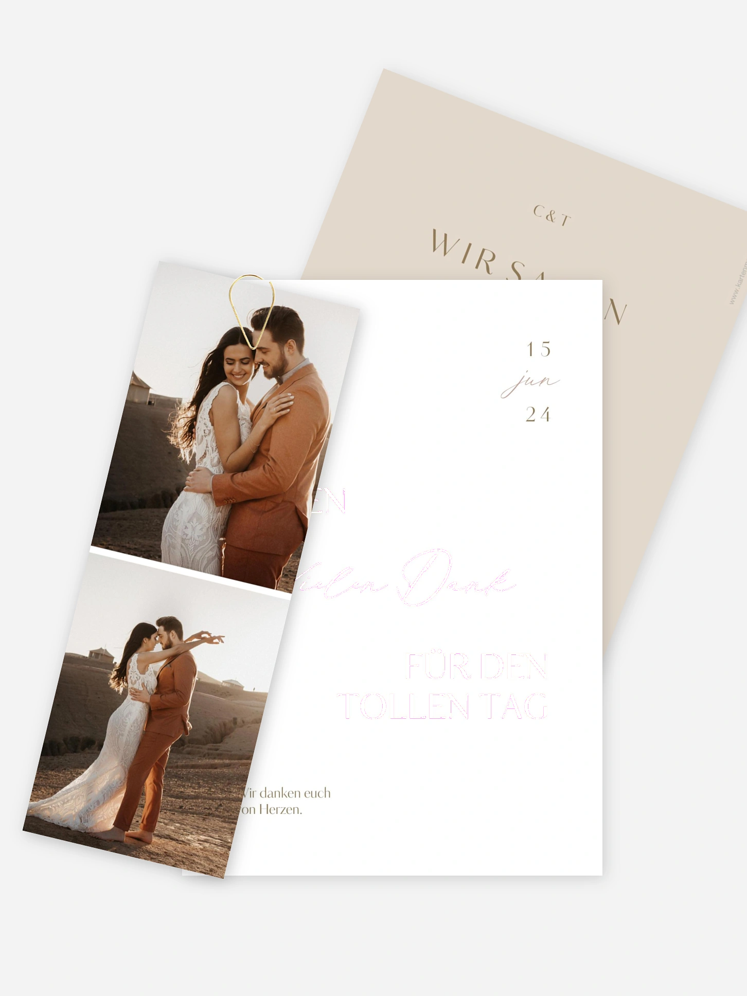 Dankeskarte Hochzeit Felicia