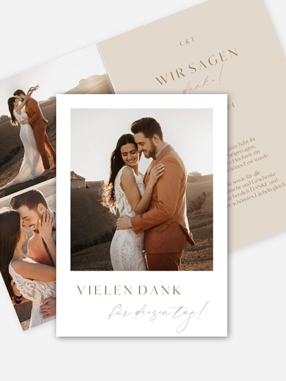 Dankeskarte Hochzeit Felicia