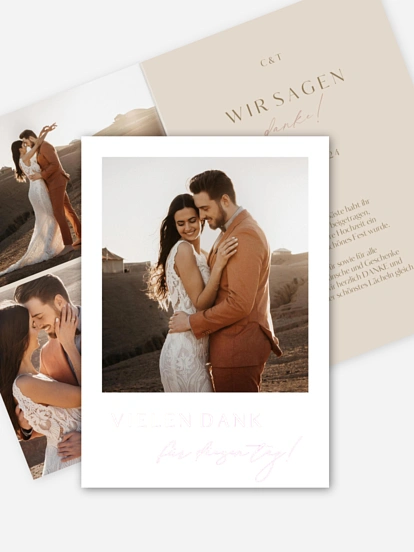 Dankeskarte Hochzeit Felicia