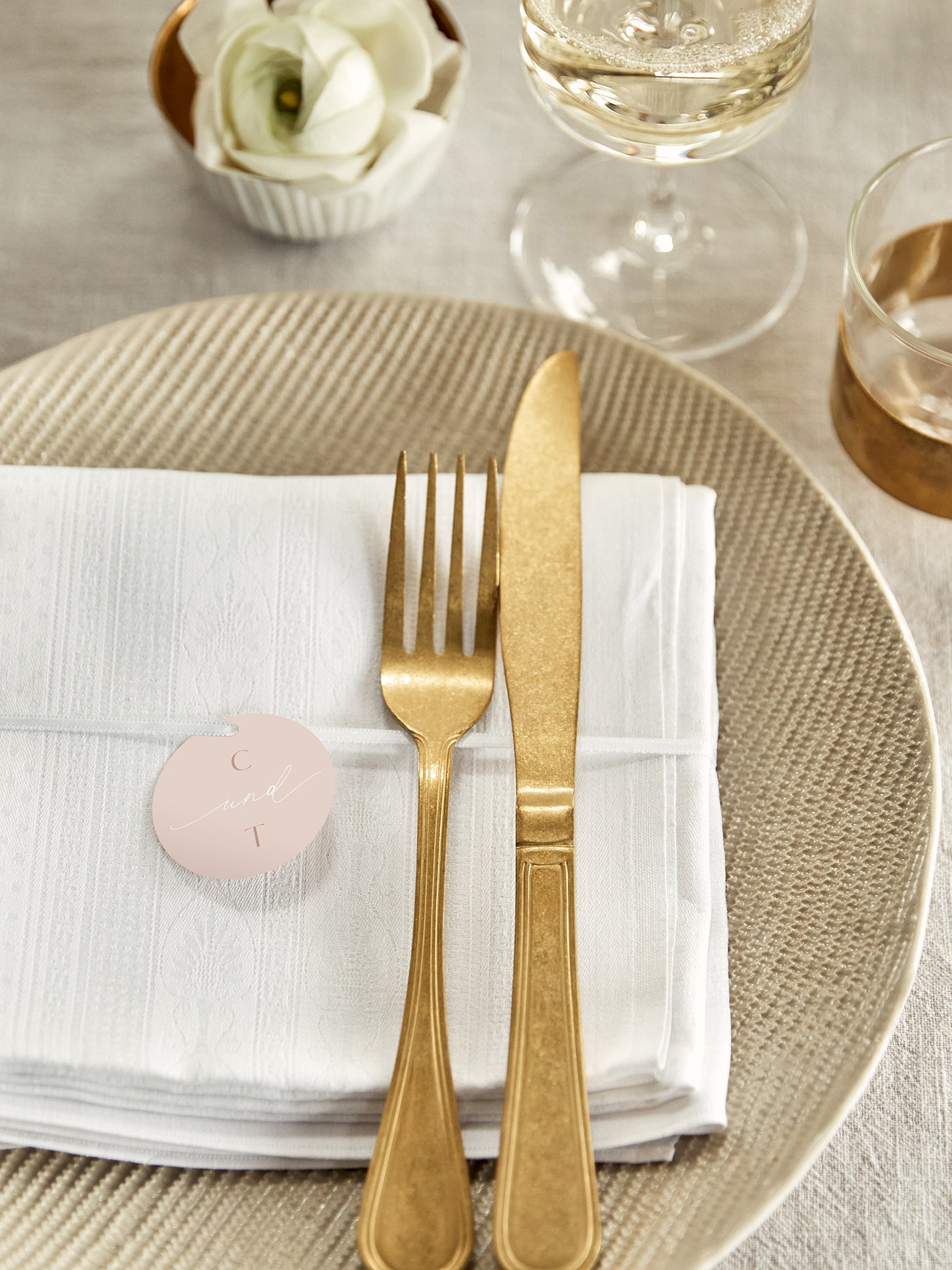 Anhänger mit Band zur Hochzeit Felicia
