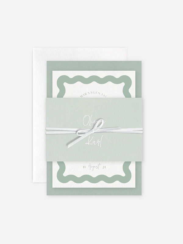 Hochzeitseinladung Wavy