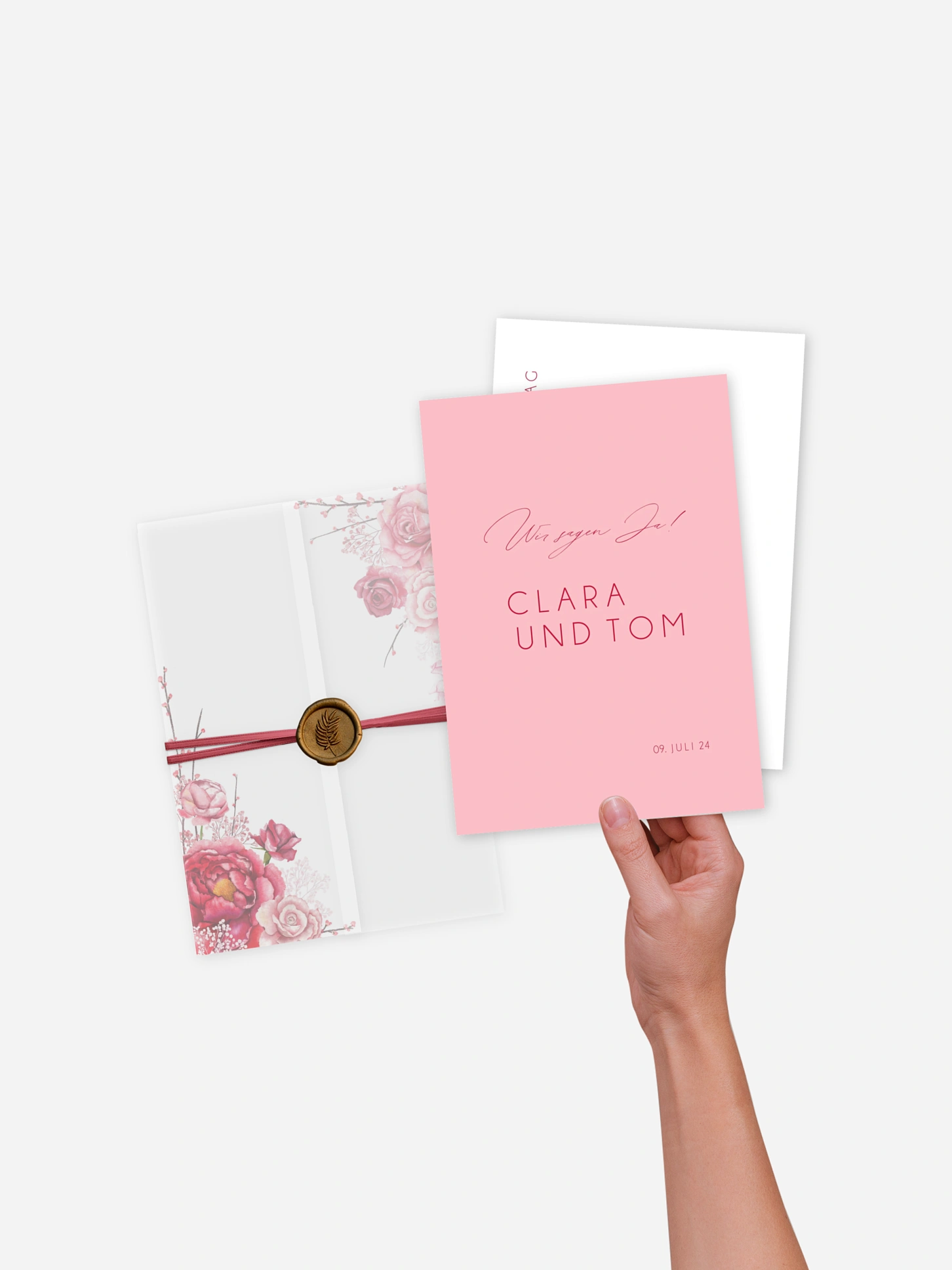 Hochzeitseinladung Red Passion