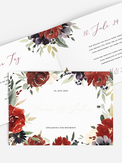 Hochzeitseinladung Floralia