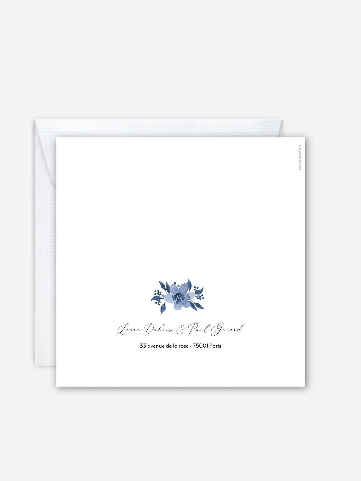 Faire-part de mariage Blue Garden