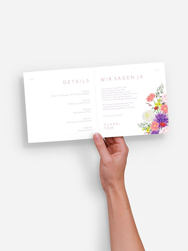 Hochzeitseinladung Isabella