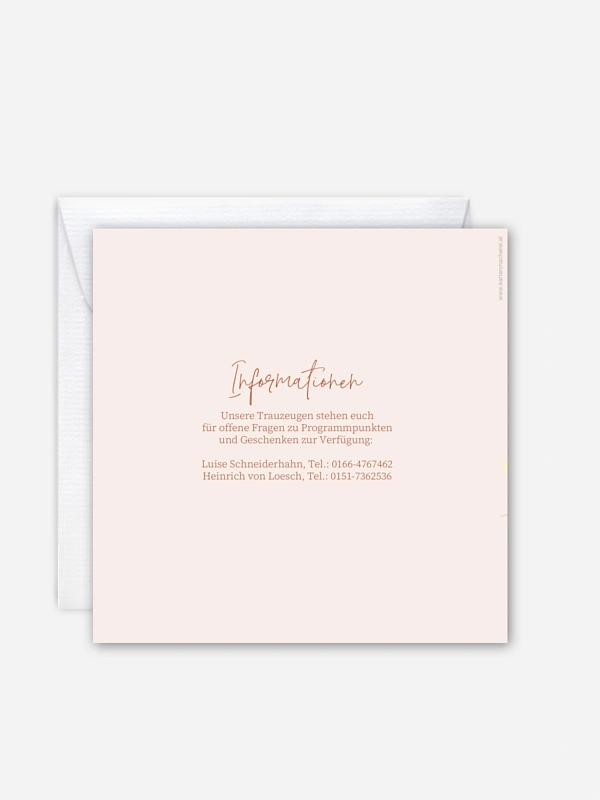 Hochzeitseinladung Happy Flowers