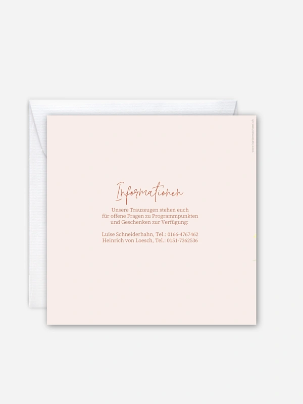 Hochzeitseinladung Happy Flowers
