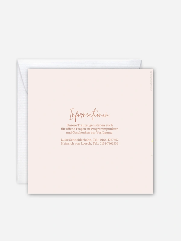 Hochzeitseinladung Happy Flowers