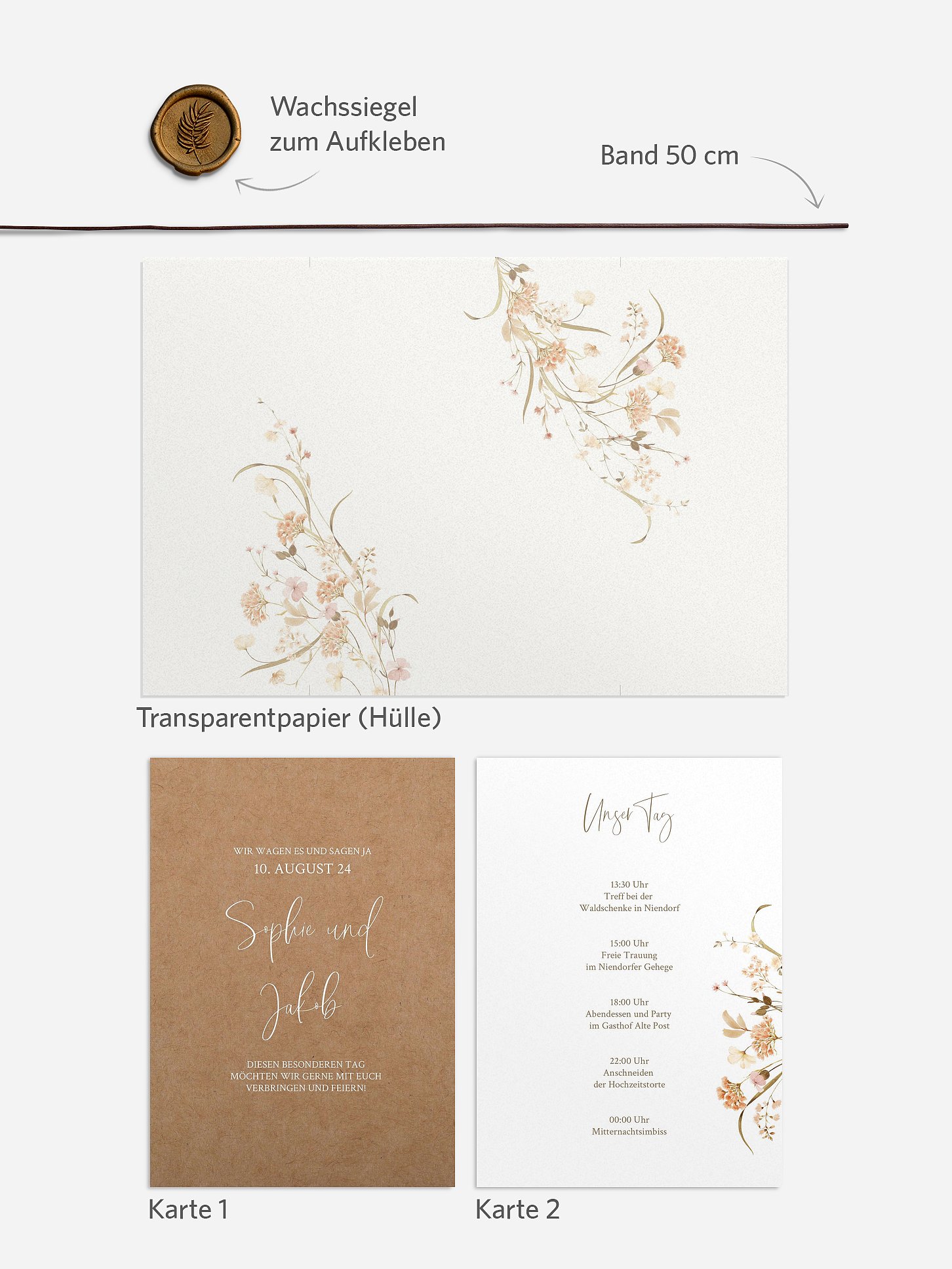 Hochzeitseinladung Garden Bloom