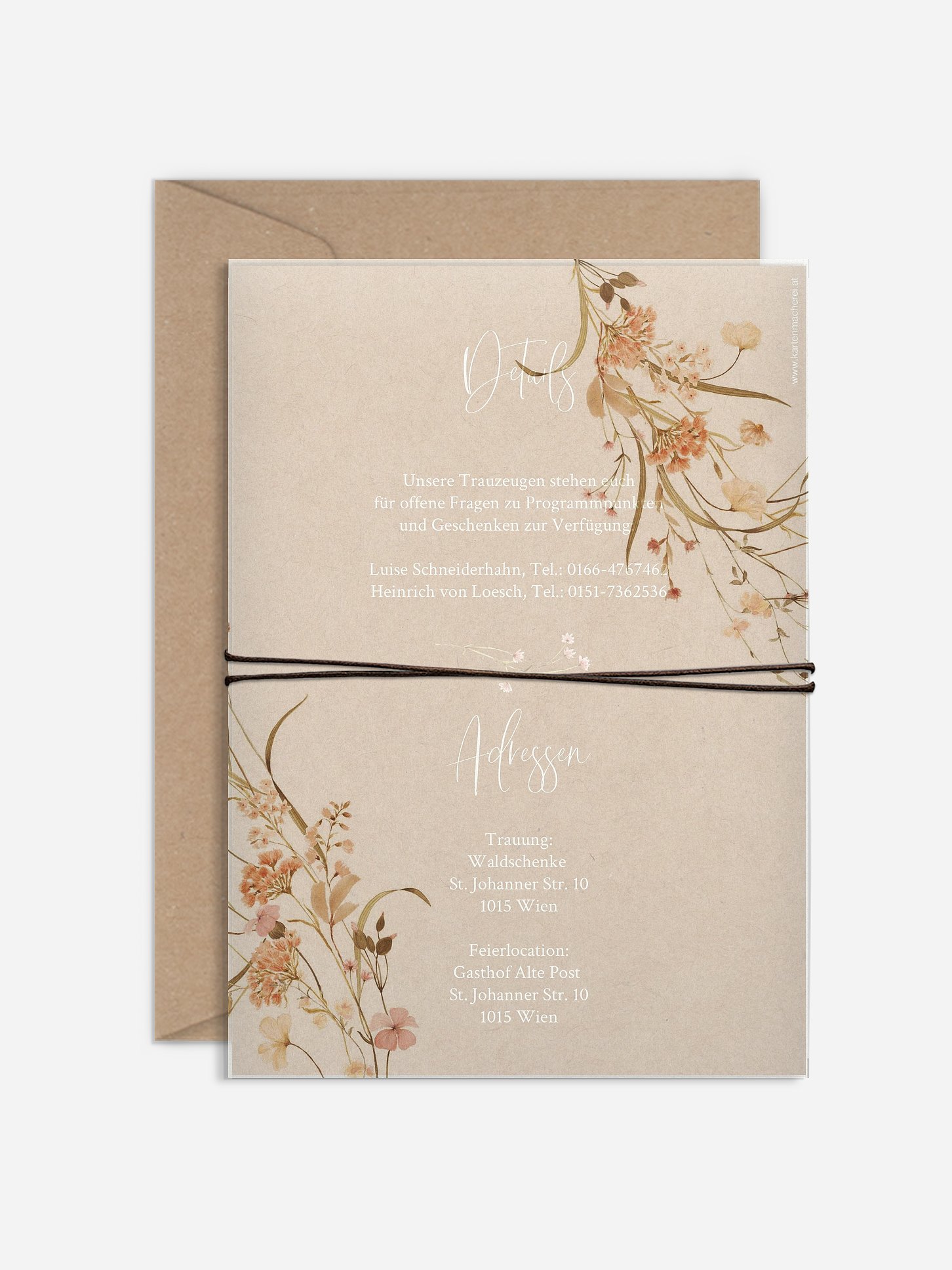 Hochzeitseinladung Garden Bloom
