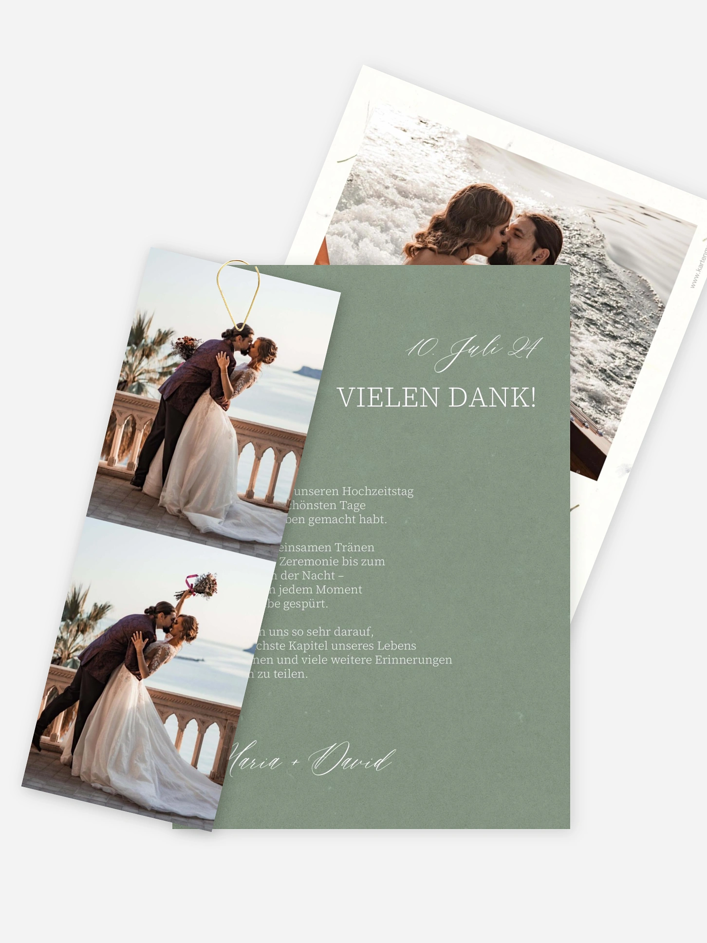 Dankeskarte Hochzeit Dried Petals