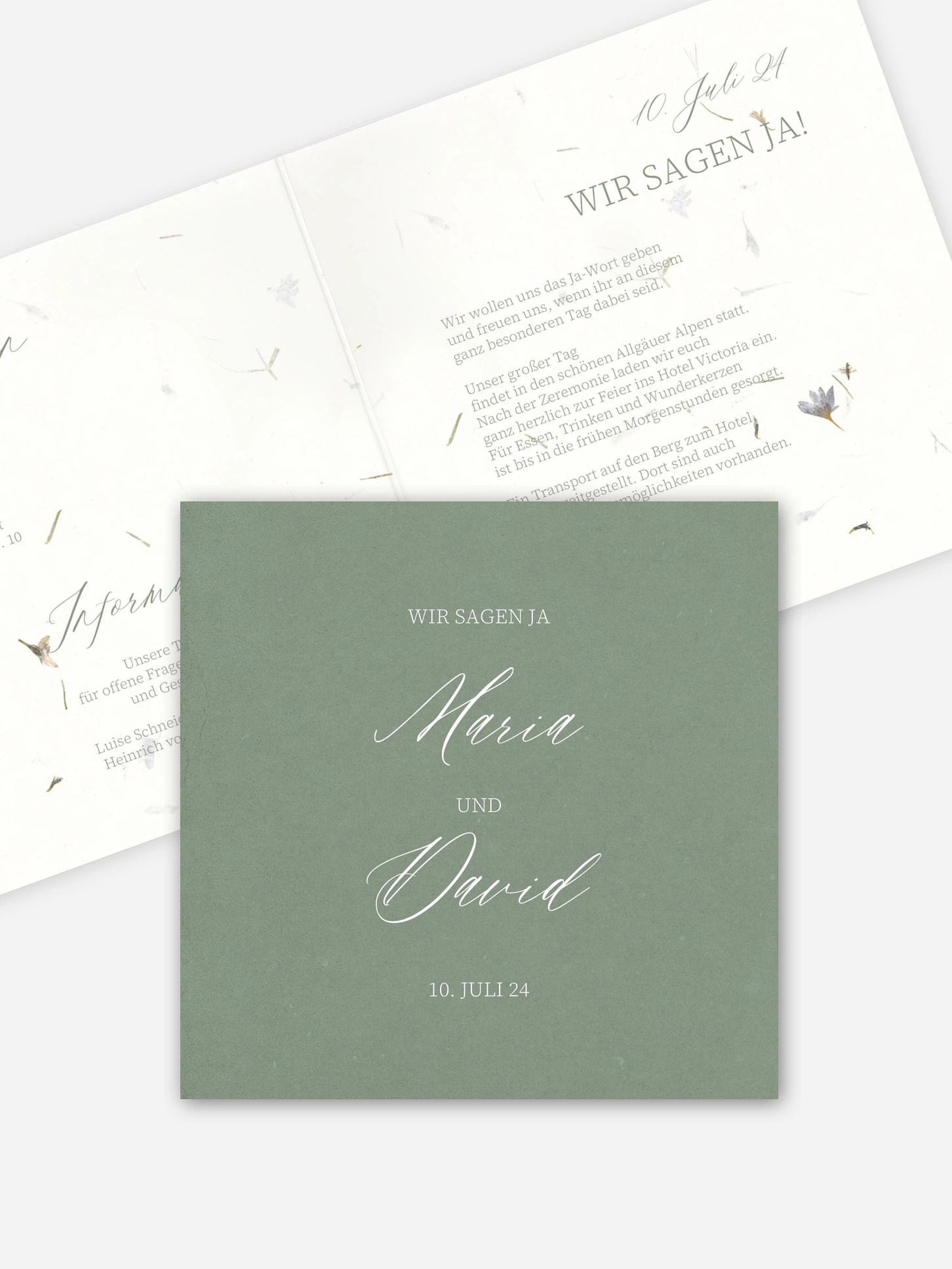 Hochzeitseinladung Dried Petals