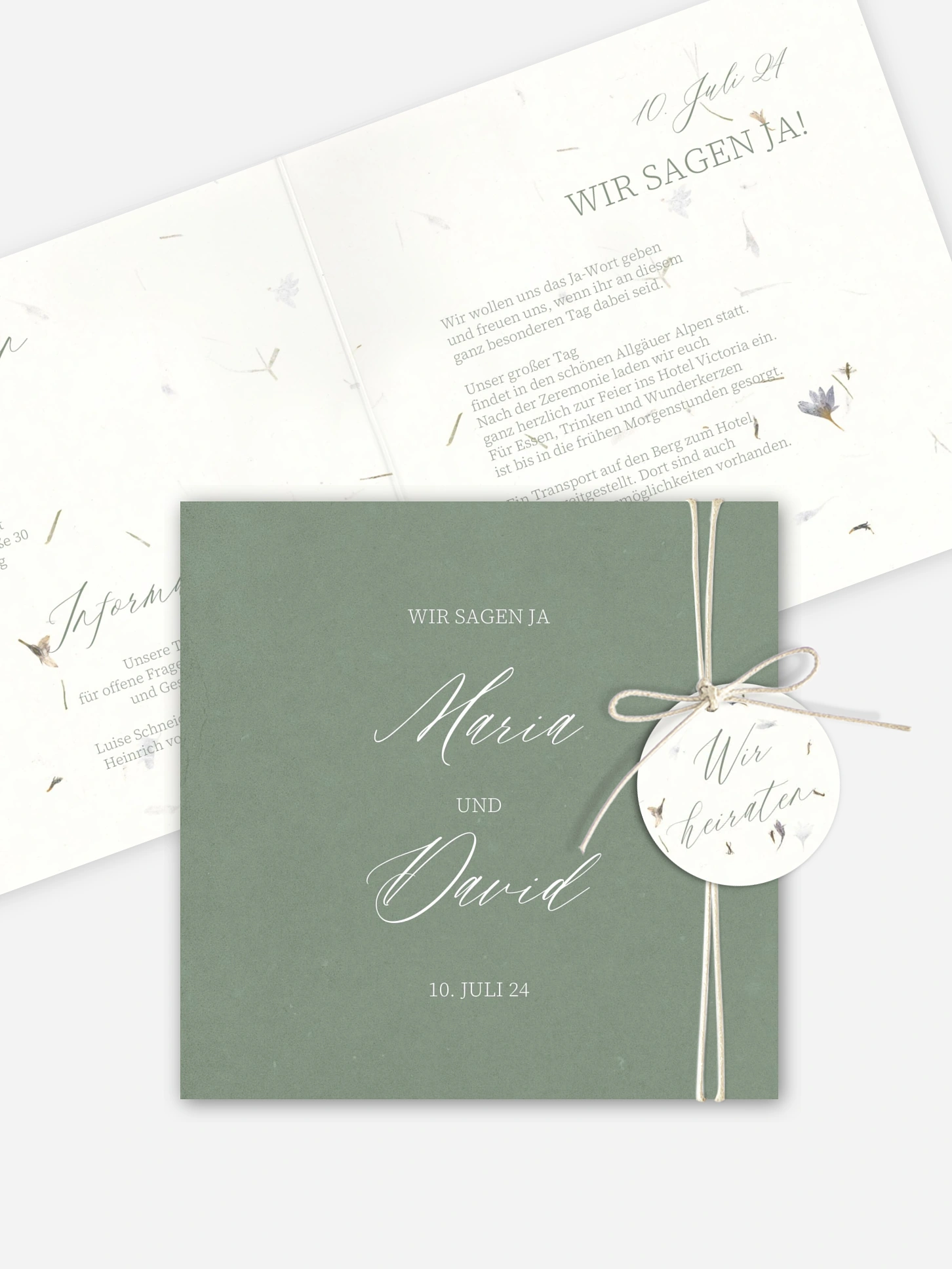 Hochzeitseinladung Dried Petals