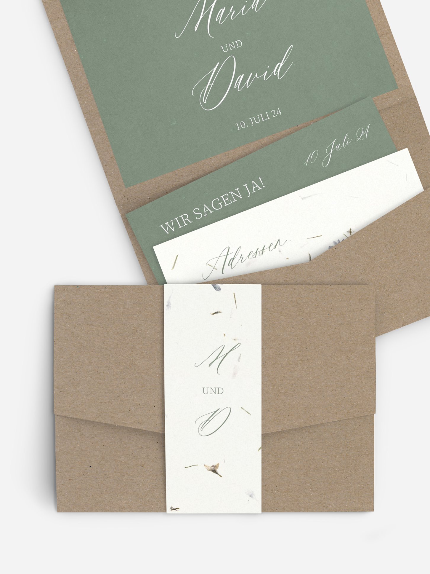 Hochzeitseinladung Dried Petals