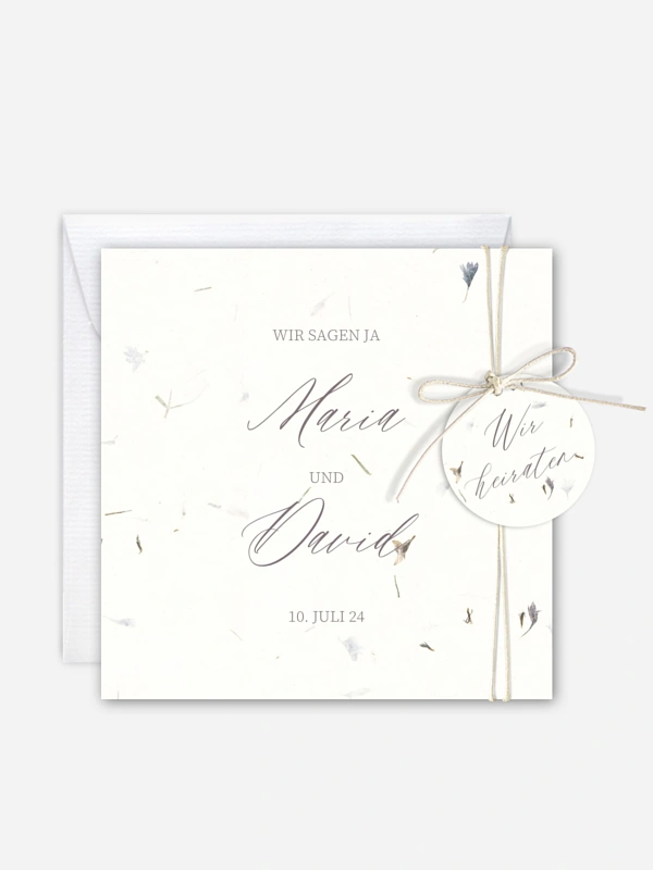 Hochzeitseinladung Dried Petals