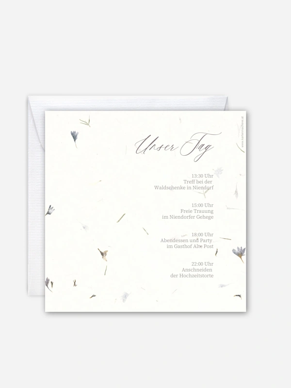 Hochzeitseinladung Dried Petals