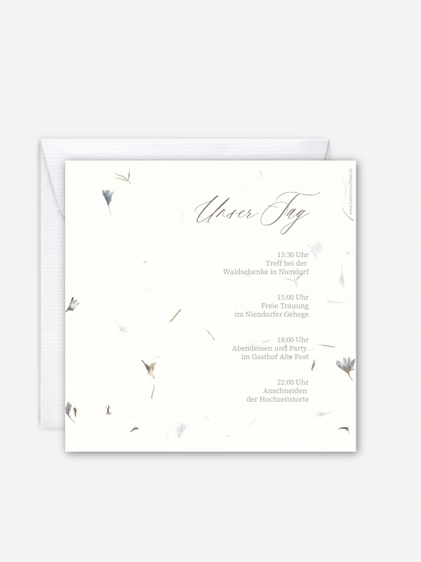 Hochzeitseinladung Dried Petals